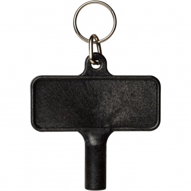 Logotrade Werbegeschenke das Foto: Largo Kunststoff Heizkörperschlüssel mit Schlüsselanhänger