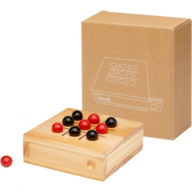 Logotrade Geschäftsgeschenke das Foto: Strobus Tic-Tac-Toe Spiel aus Holz