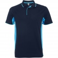 Montmelo Sport Poloshirt Unisex , Marineblau / Himmelblau