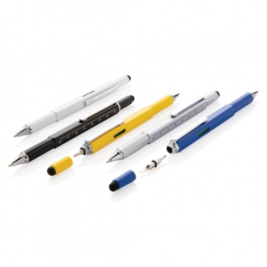 Logotrade Firmengeschenke das Foto: 5-in-1 Aluminium Tool-Stift