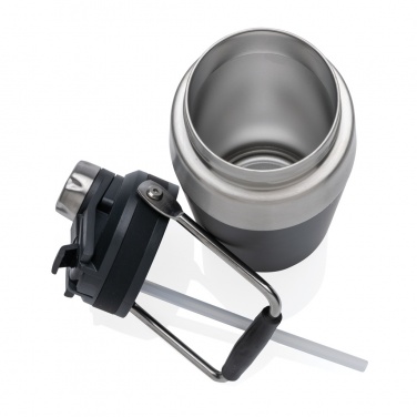 Logotrade Logogeschenke das Foto: 500ml Vakuum StainlessSteel Flasche mit Dual-Deckel-Funktion