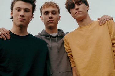 Logotrade Geschäftsgeschenke das Foto: Iqoniq Zion Rundhals-Sweater aus recycelter Baumwolle