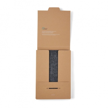 Logotrade Werbeartikel das Foto: VINGA Albon A5-Notizbuch aus GRS recyceltem Filz