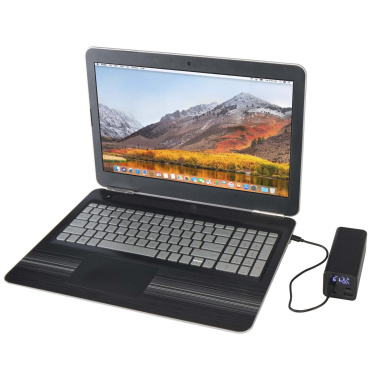 Logotrade Firmengeschenke das Foto: Acamar 70 W 20.000 mAh Laptop Powerbank aus recyceltem Aluminium