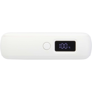 Logotrade Werbeartikel das Foto: Acrux 35 W 10.000 mAh Tablet Powerbank mit integriertem Typ-C-Kabel aus recyceltem Kunststoff