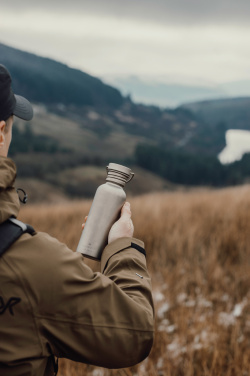 Logotrade Werbeartikel das Foto: Nordic Drift Trail Ultraleichte Titan-Wasserflasche 600ml