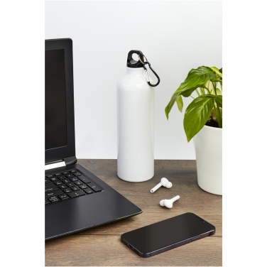 Logotrade promotional gift picture of: Oregon 770 ml aluminium water bottle with carabiner