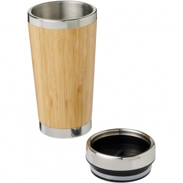 Logo trade advertising products image of: Bambus 450 ml tumbler with bamboo outer