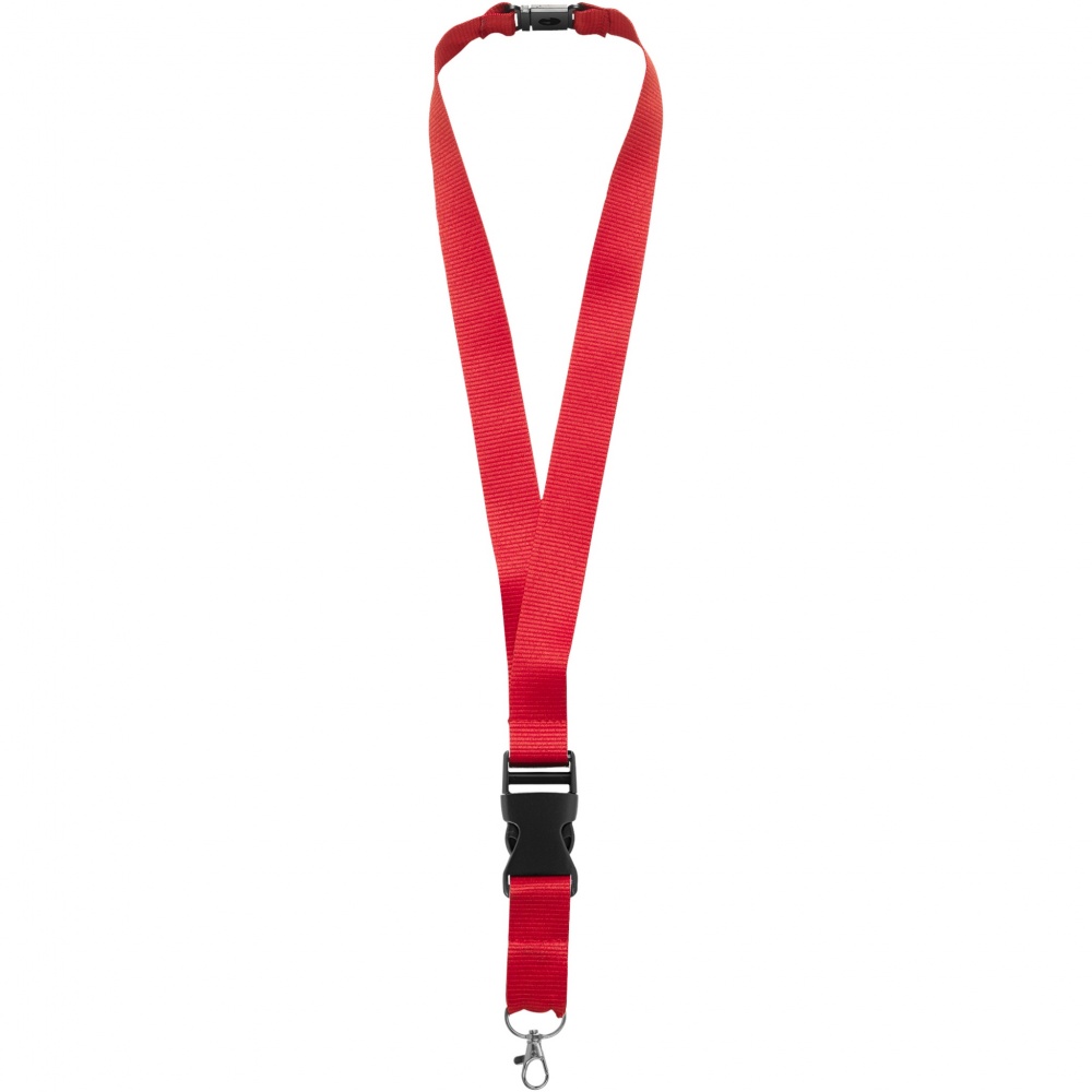 Logo trade promotional merchandise photo of: Yogi lanyard detachable buckle break-away closure