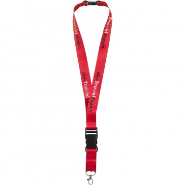 Logo trade promotional giveaway photo of: Yogi lanyard detachable buckle break-away closure