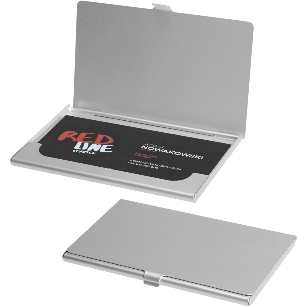 Logo trade business gift photo of: Shanghai business card holder