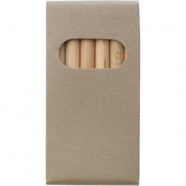 Logo trade promotional giveaway photo of: Ayola 6-piece coloured pencil set