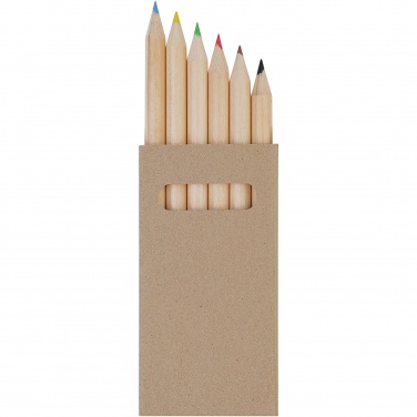 Logotrade business gift image of: Ayola 6-piece coloured pencil set