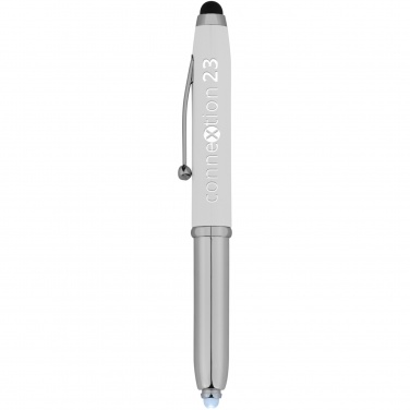 Logo trade promotional giveaway photo of: Xenon stylus ballpoint pen with LED light