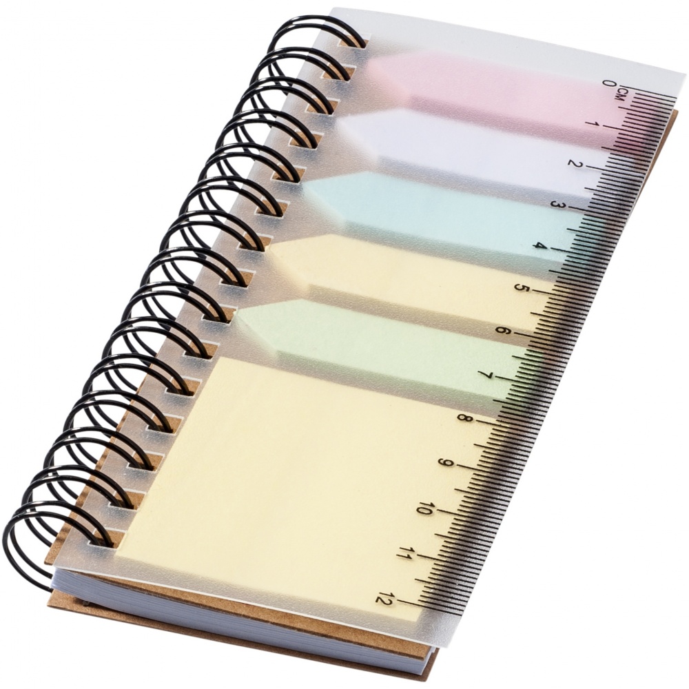 Logotrade promotional products photo of: Spinner spiral notebook with coloured sticky notes