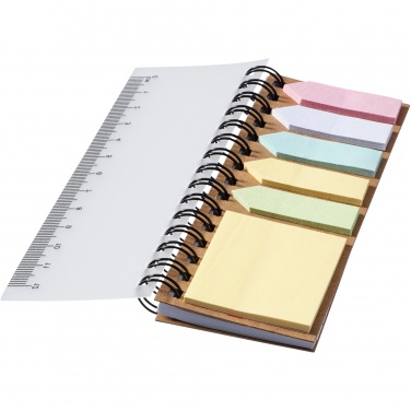Logo trade advertising products picture of: Spinner spiral notebook with coloured sticky notes