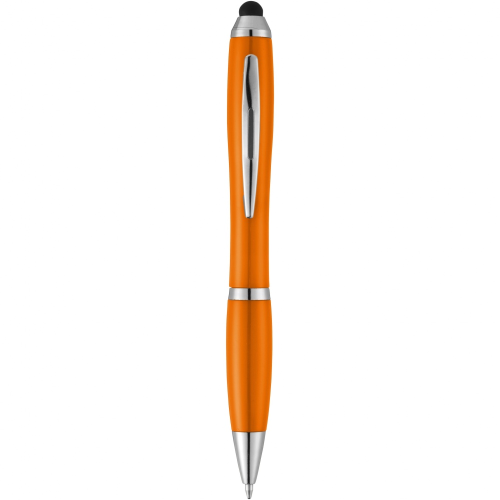 Logo trade promotional gift photo of: Nash stylus ballpoint pen with coloured grip