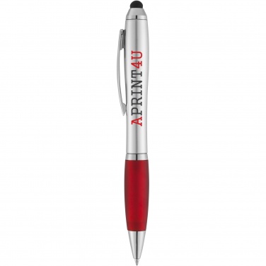 Logo trade promotional products picture of: Nash stylus ballpoint with coloured grip