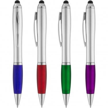 Logotrade promotional gift image of: Nash stylus ballpoint with coloured grip