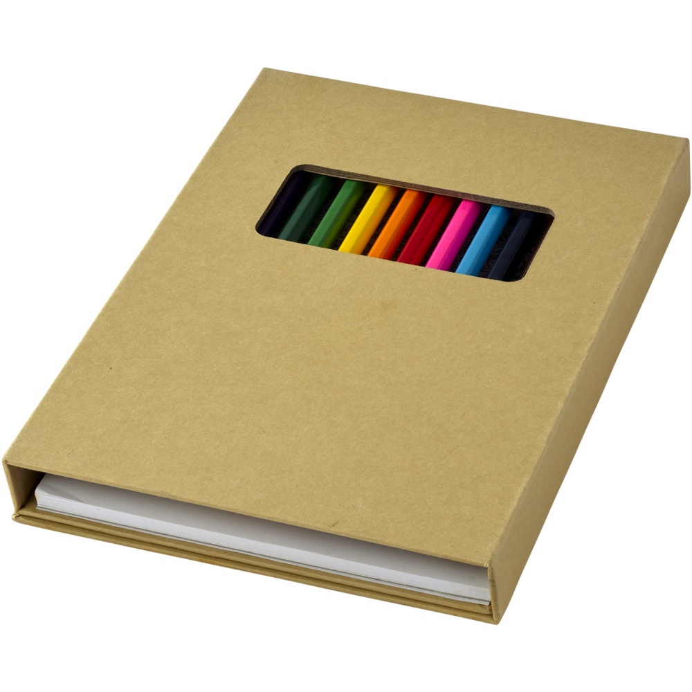 Logo trade promotional product photo of: Pablo colouring set with drawing paper