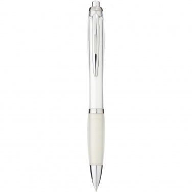 Logo trade promotional gifts picture of: Nash ballpoint pen coloured barrel and grip