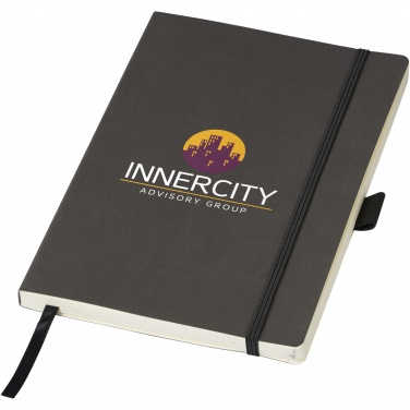 Logo trade corporate gifts image of: Revello A5 soft cover notebook