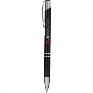 Logo trade business gift photo of: Moneta aluminium click ballpoint pen (blue ink)