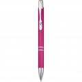 Moneta aluminium click ballpoint pen (blue ink), Magenta