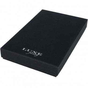 Logo trade promotional giveaway photo of: Carbon duo pen gift set with pouch