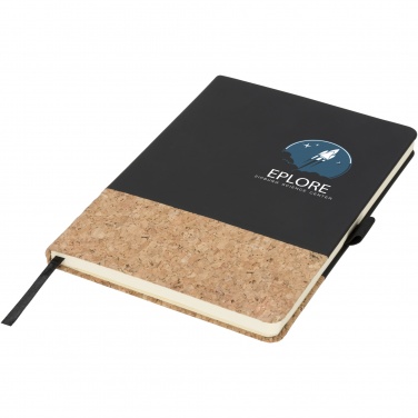 Logo trade advertising product photo of: Evora A5 cork thermo PU notebook