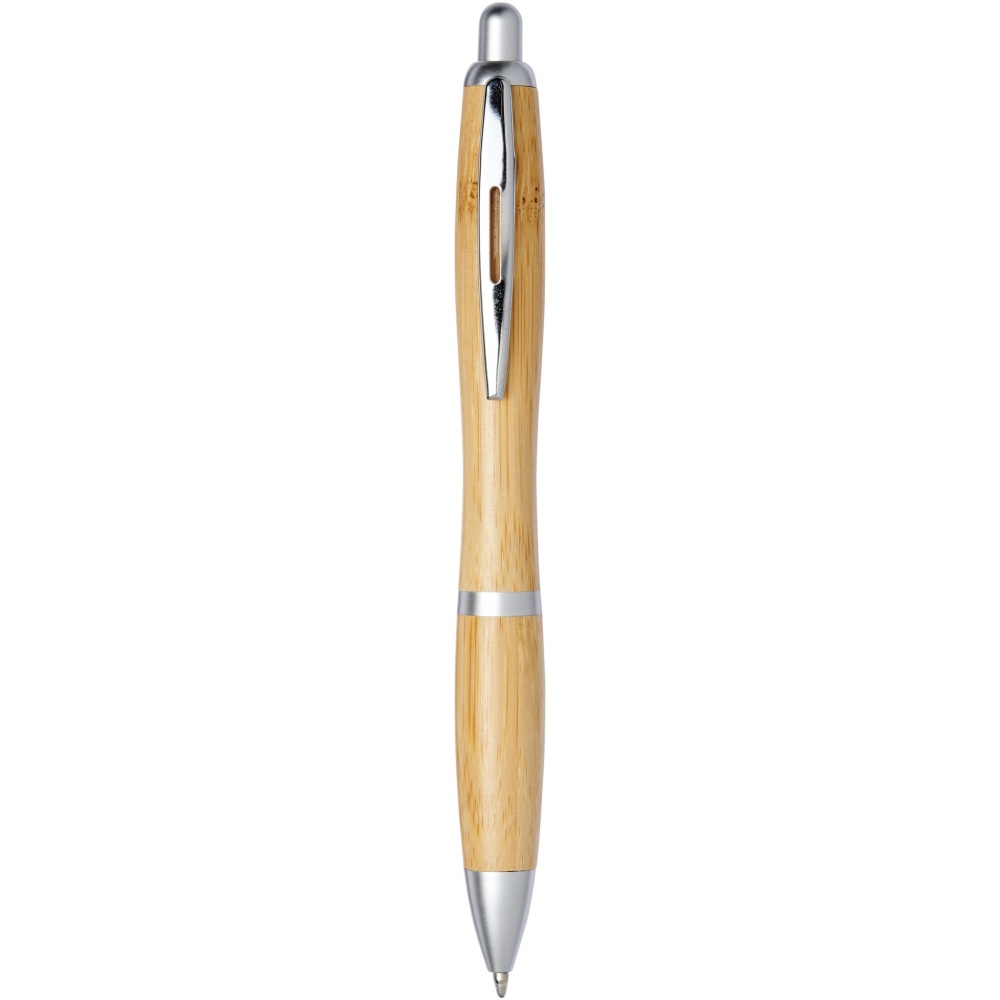 Logo trade promotional giveaways image of: Nash bamboo ballpoint pen