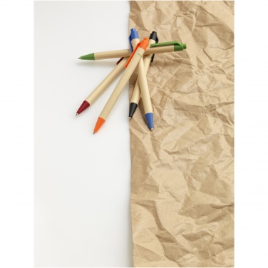 Logo trade advertising product photo of: Berk recycled carton and corn plastic ballpoint pen