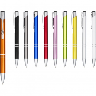 Logotrade promotional items photo of: Moneta anodized aluminium click ballpoint pen