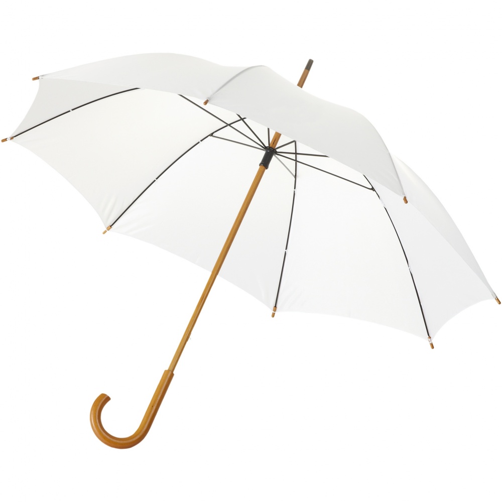 Logo trade promotional item photo of: Jova 23" umbrella with wooden shaft and handle
