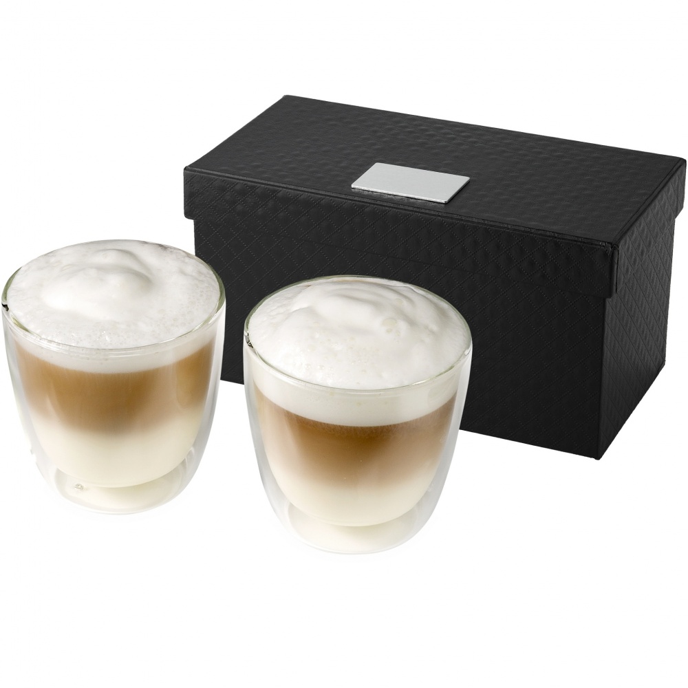 Logotrade promotional products photo of: Boda 2-piece glass coffee cup set