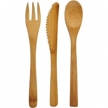 Logo trade advertising products image of: Celuk bamboo cutlery set