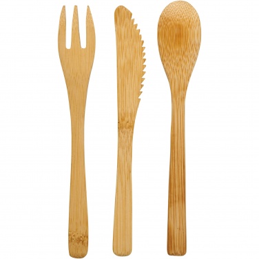Logo trade promotional gifts picture of: Celuk bamboo cutlery set