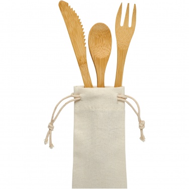 Logotrade promotional merchandise photo of: Celuk bamboo cutlery set