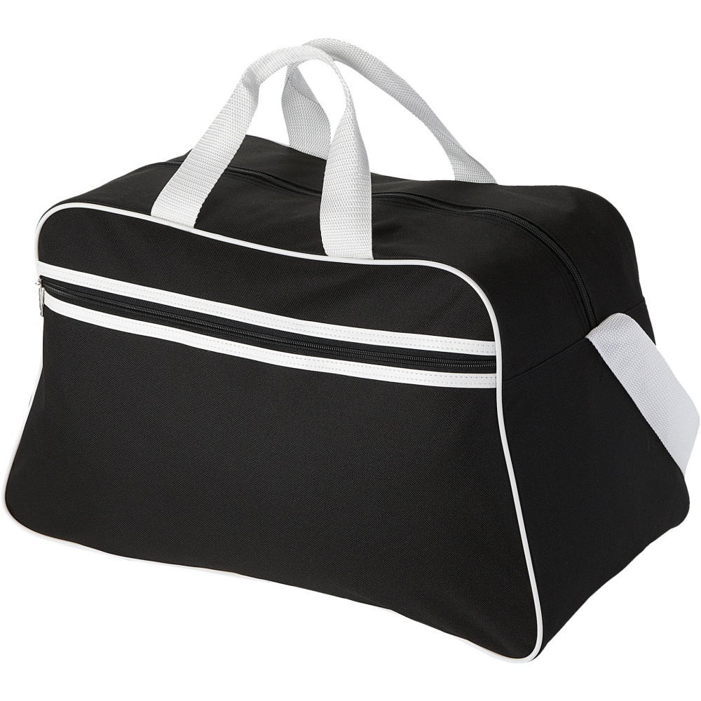 Logotrade promotional merchandise photo of: San Jose 2-stripe sports duffel bag 30L