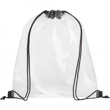 Logo trade promotional product photo of: Lancaster transparent drawstring bag 5L