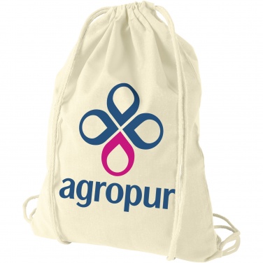 Logotrade advertising product picture of: Oregon 100 g/m² cotton drawstring bag 5L