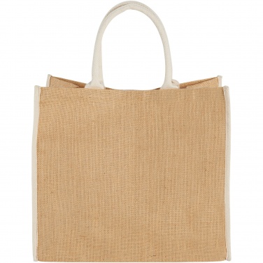Logotrade promotional items photo of: Harry coloured edge jute tote bag 25L