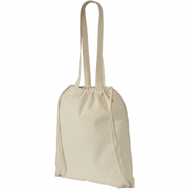 Logo trade corporate gift photo of: Eliza 240 g/m² cotton drawstring bag 6L