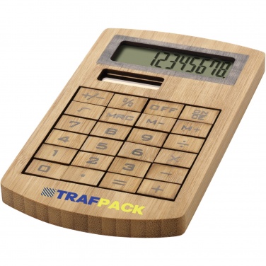 Logotrade corporate gift image of: Eugene calculator made of bamboo