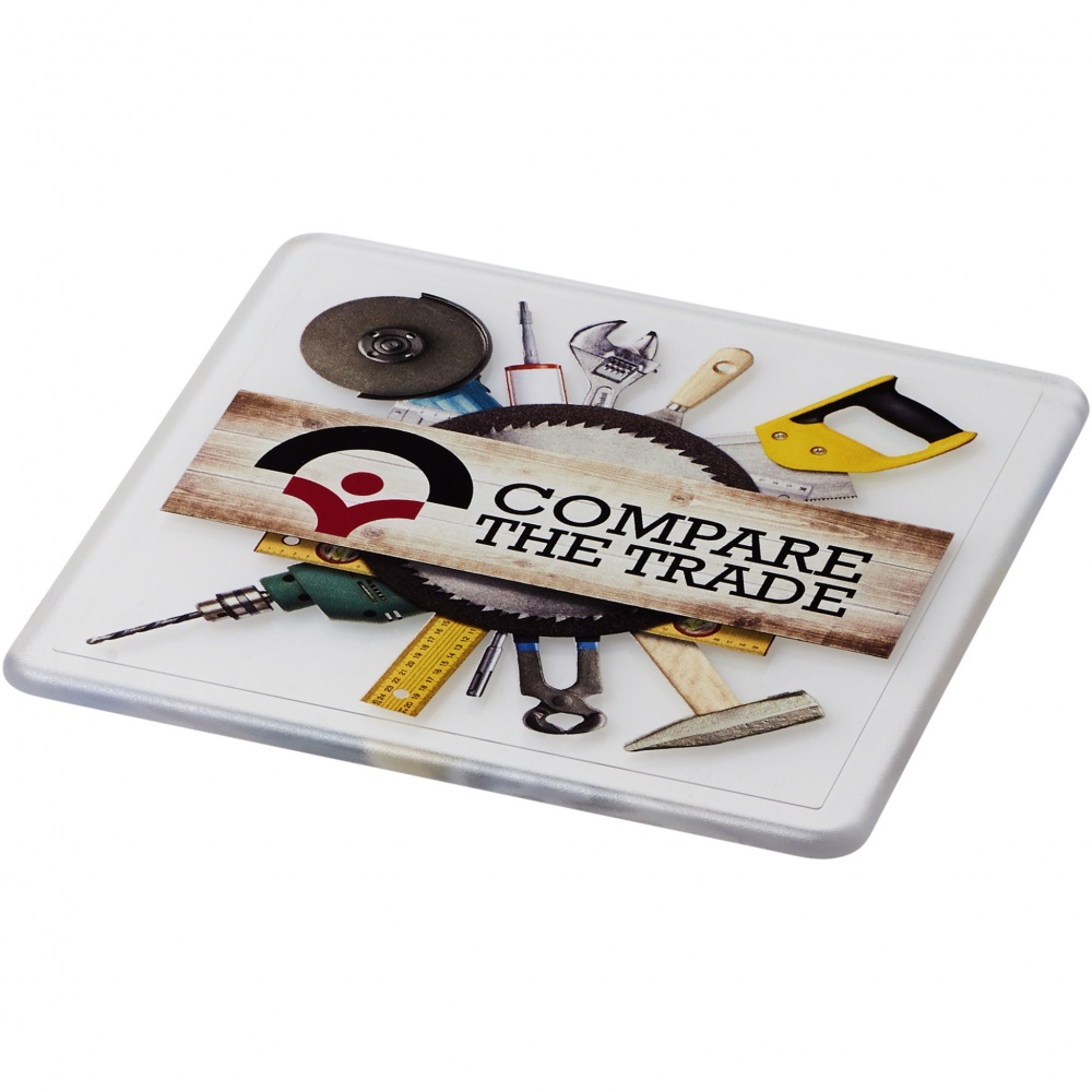 Logotrade advertising product picture of: Renzo square plastic coaster