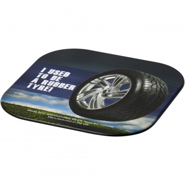 Logotrade advertising product picture of: Brite-Mat® square coaster with tyre material