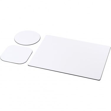 Logo trade advertising product photo of: Brite-Mat® mouse mat and coaster set combo 1