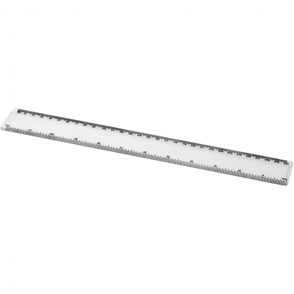 Logo trade promotional giveaways image of: Renzo 30 cm plastic ruler