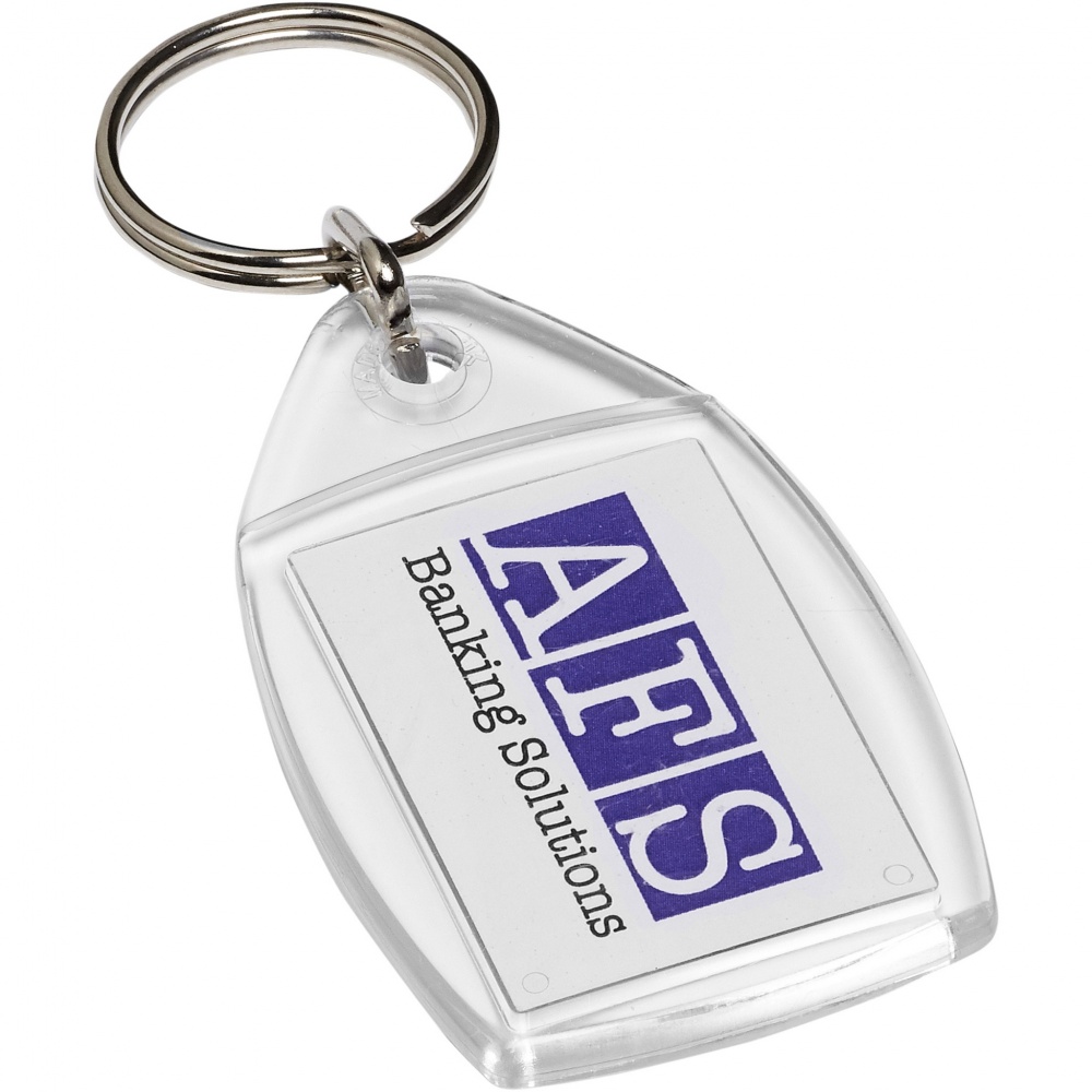 Logo trade business gift photo of: Rhombus keychain