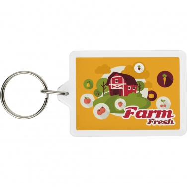 Logo trade corporate gifts image of: Vito C1 rectangular keychain